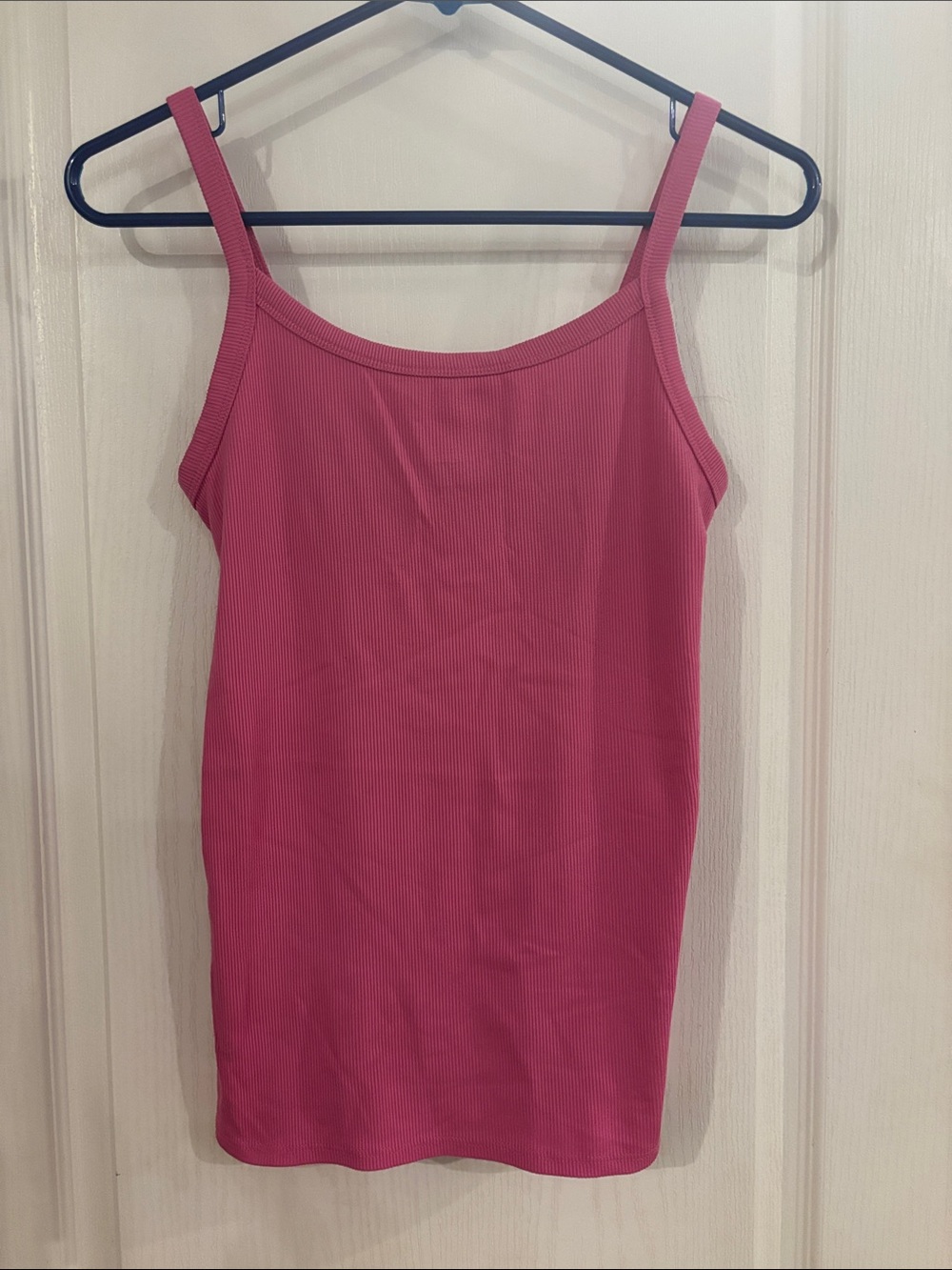 Women’s Pink Ribbed Tank Top